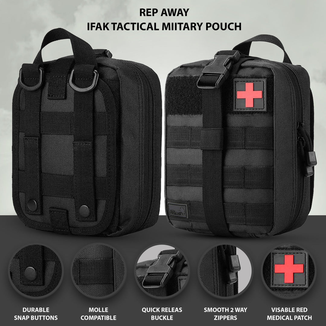 185 - Piece Emergency Survival Kit - Molle IFAK Pouch & First Aid Gear - ASA TECHMED