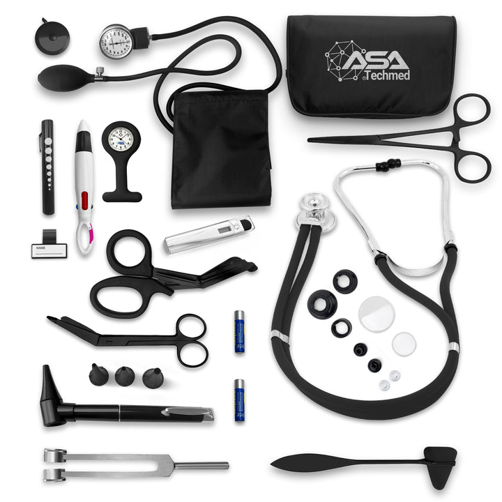Complete Diagnostic Kit with Stethoscope, BP Cuff, Otoscope and More – ASA  TECHMED