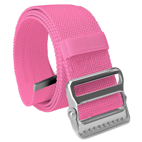 Walking Gait Belt with Metal Buckle and Belt Loop Holder, Patient Transfer Belt - Mobility Aid for Caregivers, Nurses, Home Health Aides, Physical Therapists Pink Physical Therapy kits