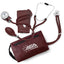 Dual Head Sprague Stethoscope and Sphygmomanometer Manual Blood Pressure Cuff Set with Case, Gift for Medical Students, Doctors, Nurses, EMT and Paramedics Burgundy Nurse Kits