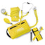 Nurse Essentials Professional Kit with Handheld Travel Case | 3 Part Kit Includes Adult Aneroid Sphygmomanometer Blood Pressure Monitor, Stethoscope, Diagnostic Otoscope Yellow Nurse Kits