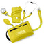 Dual Head Sprague Stethoscope and Sphygmomanometer Manual Blood Pressure Cuff Set with Case, Gift for Medical Students, Doctors, Nurses, EMT and Paramedics Yellow Nurse Kits