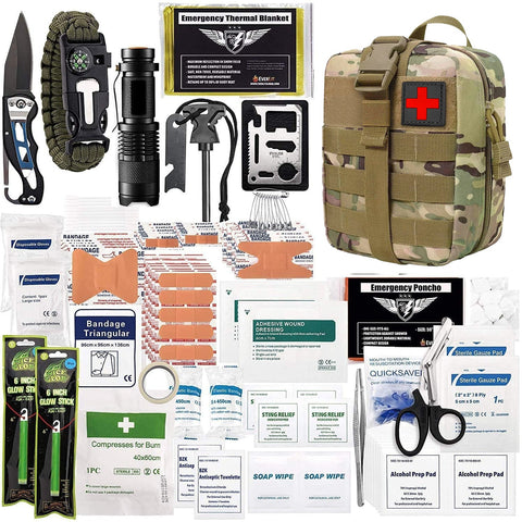 250 - Piece Survival First Aid Kit with MOLLE Pouch - ASA TECHMED