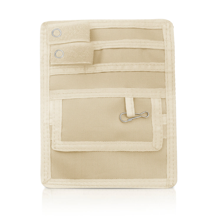 Off White 4-Pocket Nurse Organizer Pouch for Medical Tools