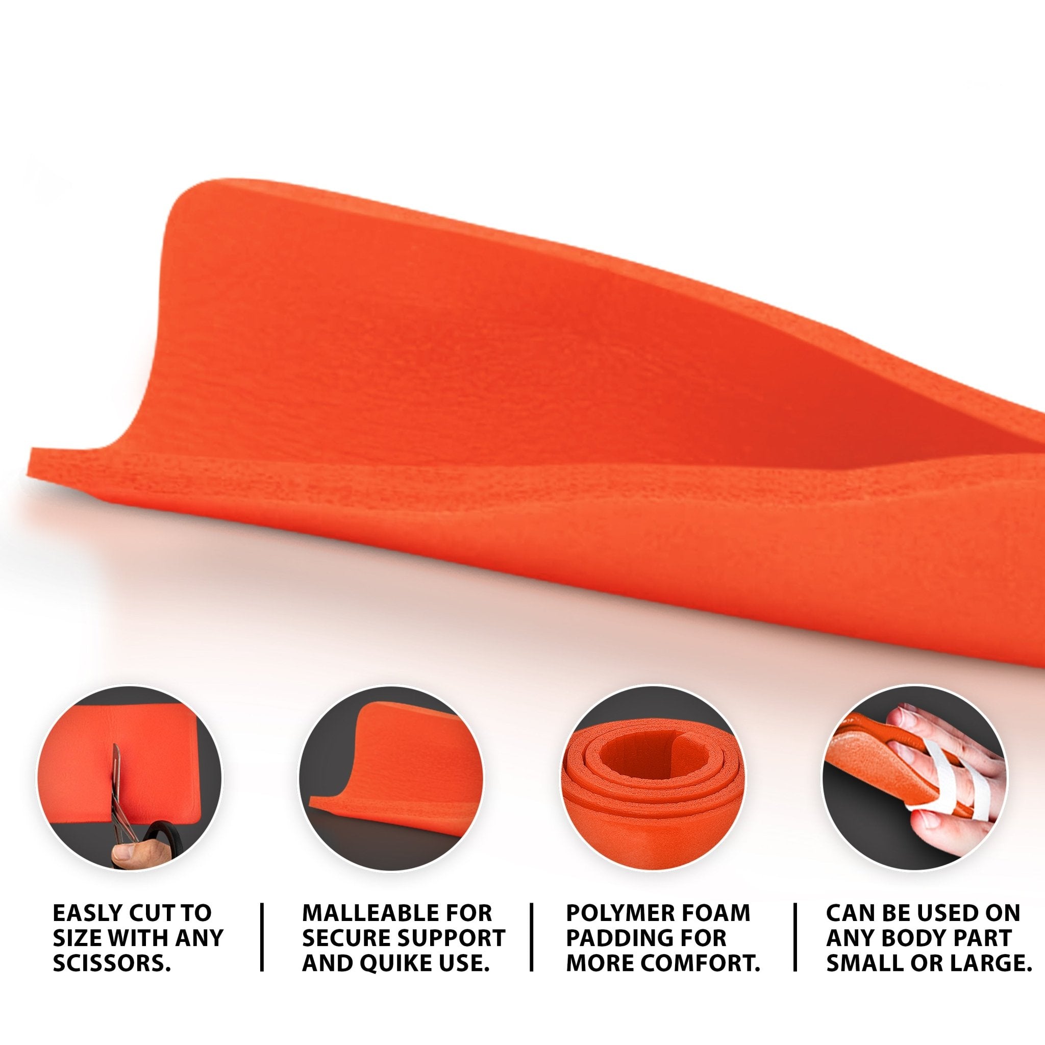 36" Flat Padded Aluminum Splint - Moldable Fracture Support - ASA TECHMED