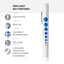 Disposable & Reusable Penlights with Pupil Gauge – Warm Light