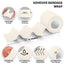 White adhesive bandage wrap with features highlighted on a white background