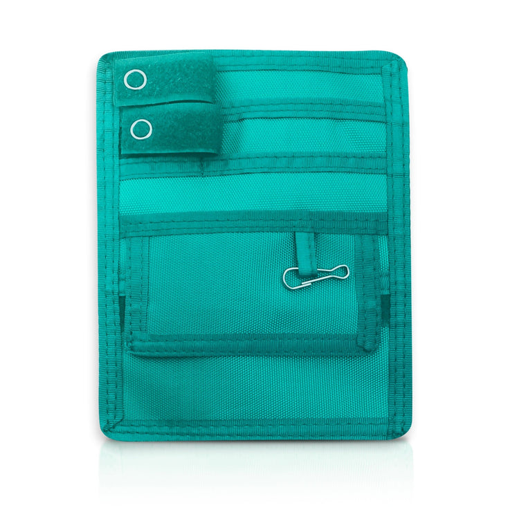 Green 4-Pocket Nurse Organizer Pouch for Medical Tools