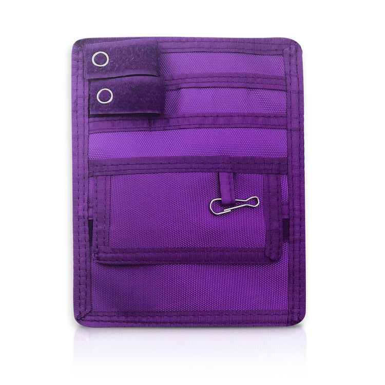 Purple 4-Pocket Nurse Organizer Pouch for Medical Tools