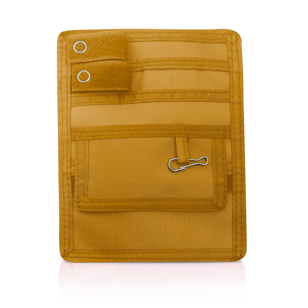 Yellow 4-Pocket Nurse Organizer Pouch for Medical Tools 
