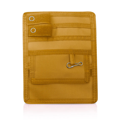 Yellow 4-Pocket Nurse Organizer Pouch for Medical Tools 
