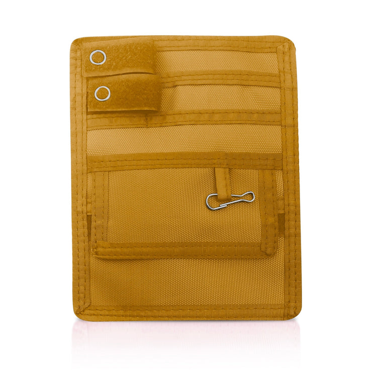 Yellow 4-Pocket Nurse Organizer Pouch for Medical Tools 
