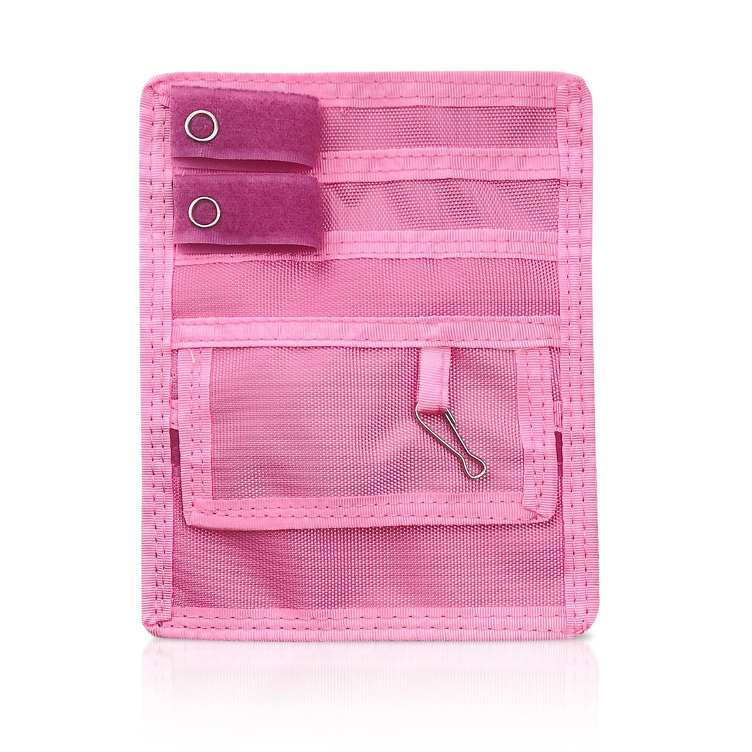 Light Pink 4-Pocket Nurse Organizer Pouch for Medical Tools