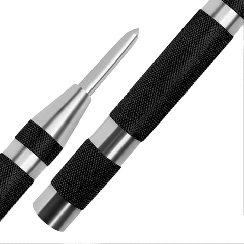 5" Center Punch Spring Loaded - Durable, Multi - Surface Use, Essential Metal Fabrication Tools for Metalworkers, Carpenters - Accurate Punch Center & Woodworking Tool - ASA TECHMED