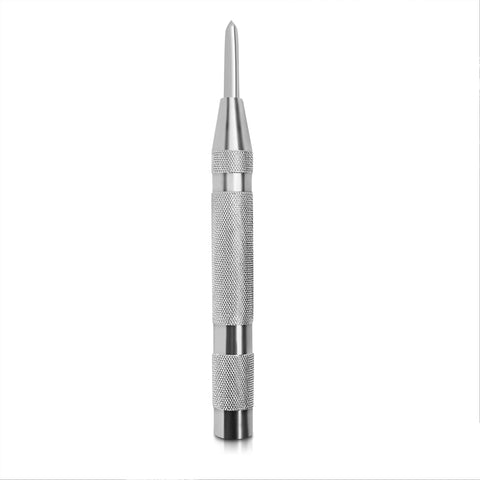 5" Center Punch Spring Loaded - Durable, Multi - Surface Use, Essential Metal Fabrication Tools for Metalworkers, Carpenters - Accurate Punch Center & Woodworking Tool - ASA TECHMED