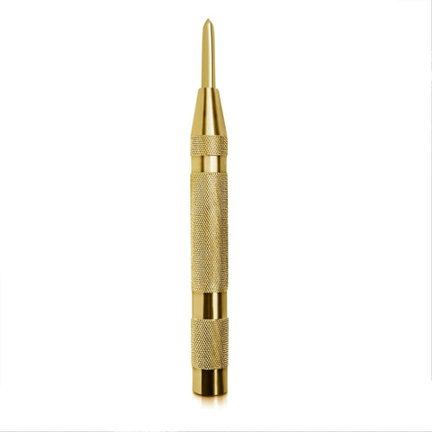 5" Center Punch Spring Loaded - Durable, Multi - Surface Use, Essential Metal Fabrication Tools for Metalworkers, Carpenters - Accurate Punch Center & Woodworking Tool - ASA TECHMED