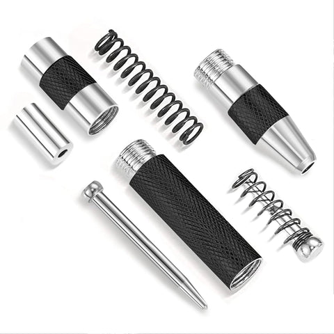 5" Center Punch Spring Loaded - Durable, Multi - Surface Use, Essential Metal Fabrication Tools for Metalworkers, Carpenters - Accurate Punch Center & Woodworking Tool - ASA TECHMED