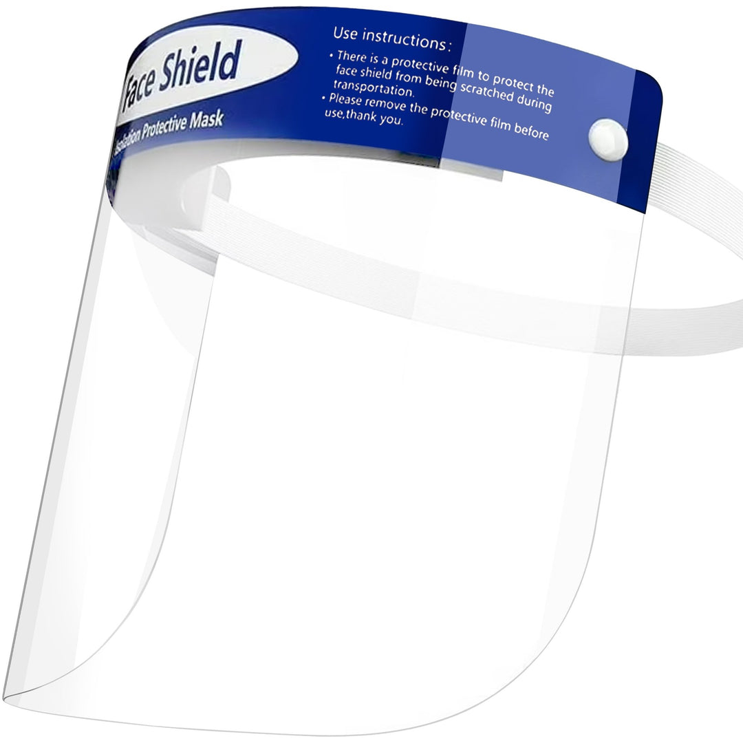 5 - Pack Safety Face Shield - Transparent Anti - Fog Full Face Visor - ASA TECHMED