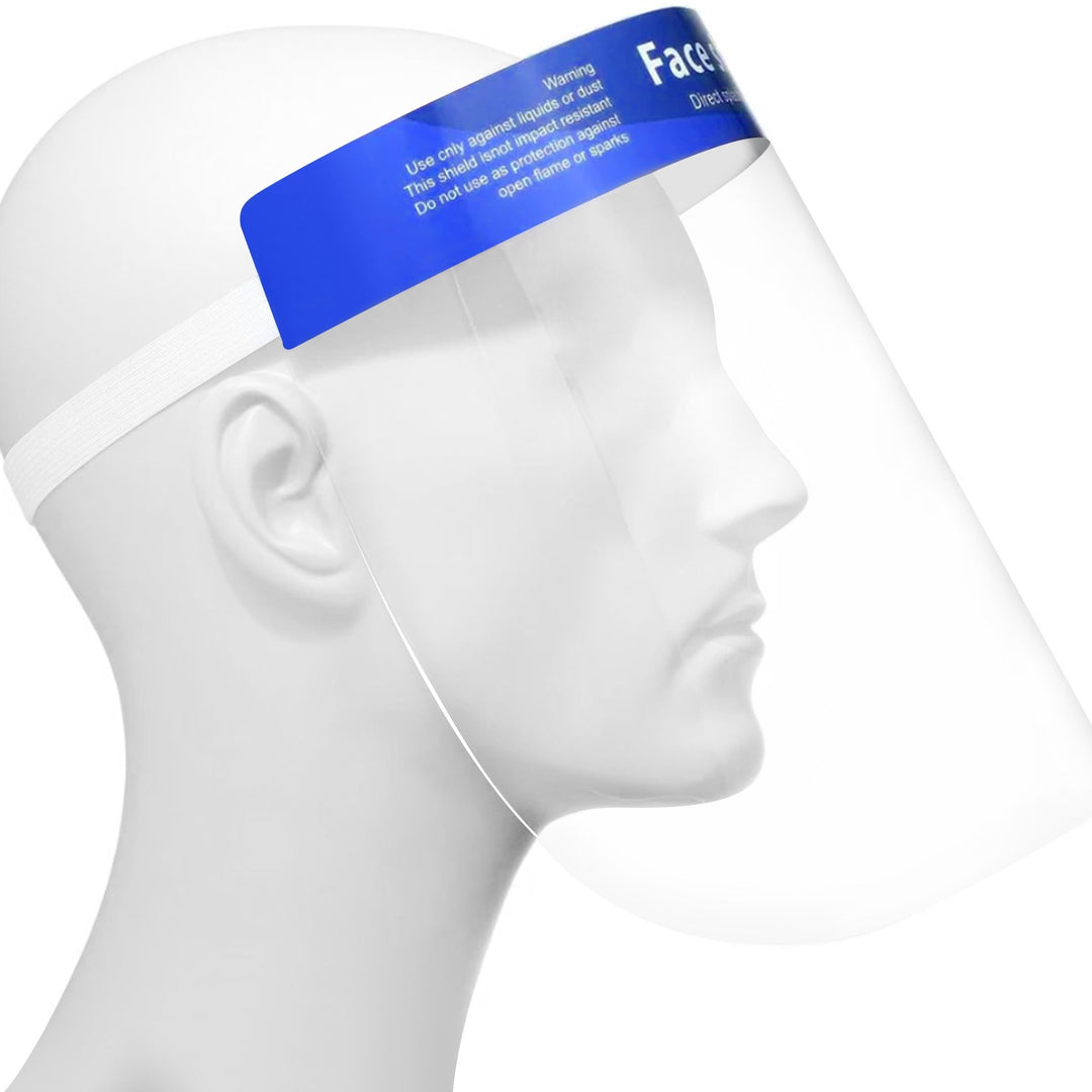 5 - Pack Safety Face Shield - Transparent Anti - Fog Full Face Visor - ASA TECHMED
