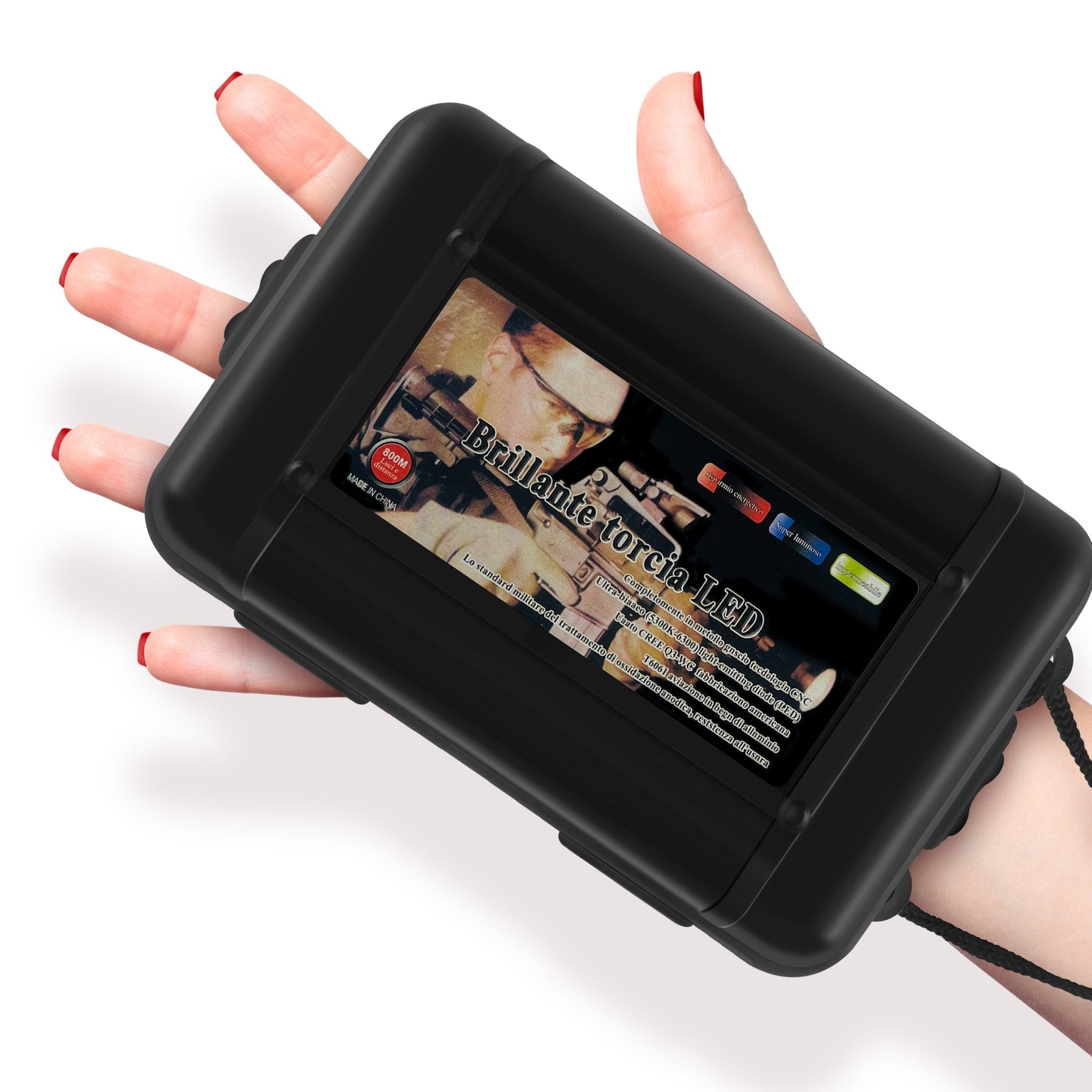 5000 Lumen Rechargeable LED Flashlight - Tactical Zoom Torch - ASA TECHMED