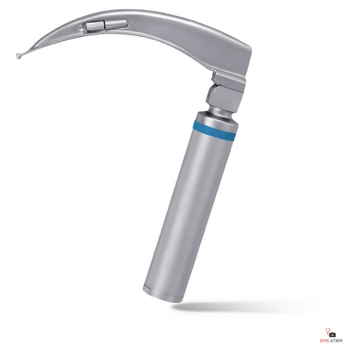 EMS XTRM Miller Fiberoptic Laryngoscope - Medical Set with Handle, Blade and Case
