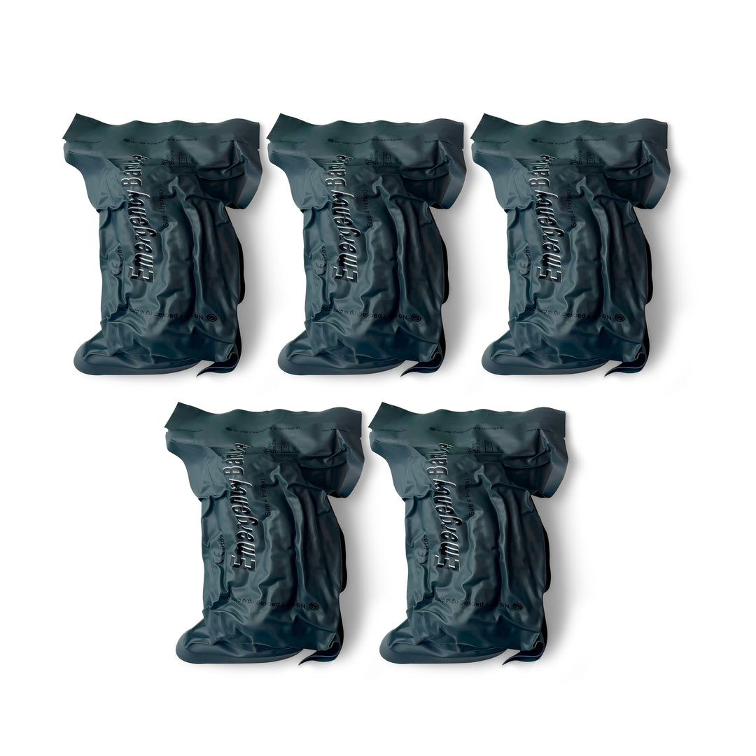 A set of 5 sterile vacuum-packed Israeli emergency bandages, ideal for supplying multiple first aid kits.