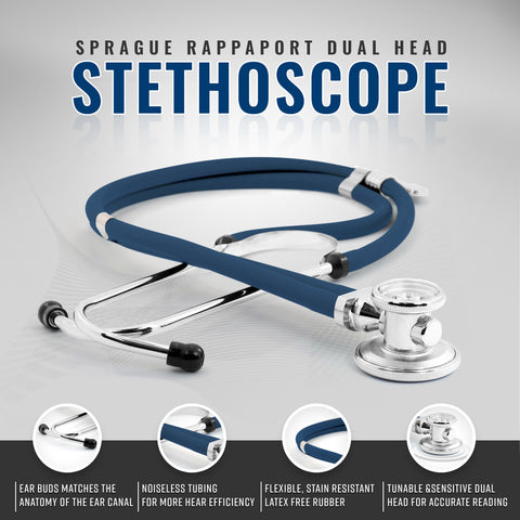 Medical Starter Kit - Stethoscope, Durable Blood Pressure Monitor, and EMT Shears and Protective Carrying Case Aneroid Sphygmomanometer / Manual Blood Pressure Monitor