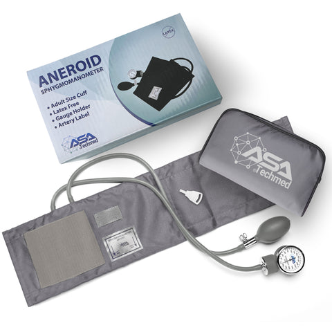 Manual Blood Pressure Monitor - Aneroid Sphygmomanometer Blood Pressure Cuff arm for Nurses Universal - ASA TECHMED