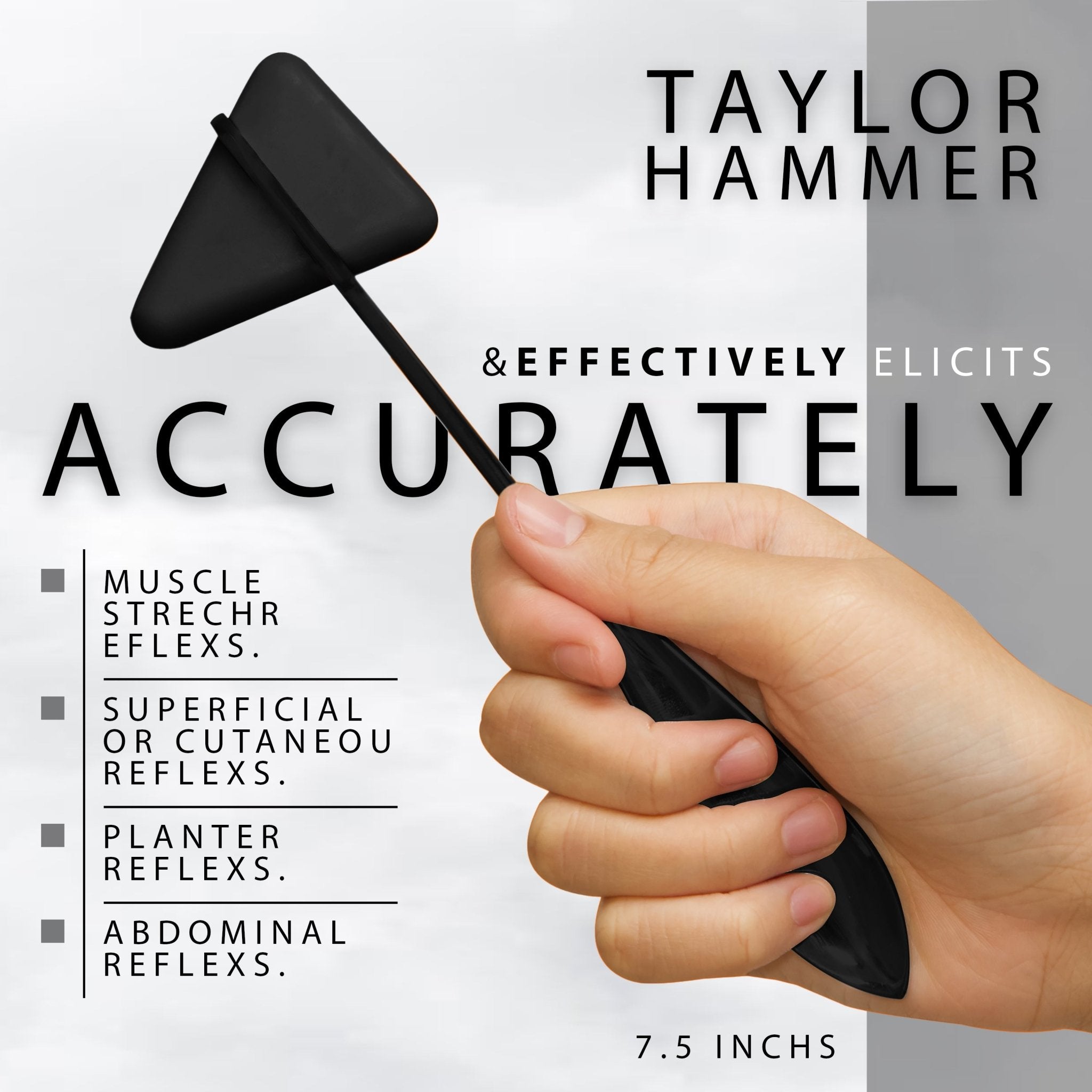 7 - Piece Medical Diagnostic Kit - Stethoscope, Otoscope & Reflex Hammer - ASA TECHMED