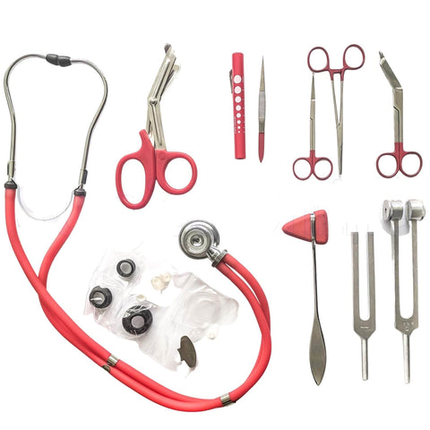 9 - Piece Medical Diagnostic Nurse Kit - Assorted Colors - ASA TECHMED