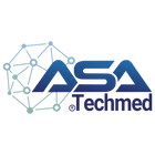 ASA Techmed logo with network design on a white background
