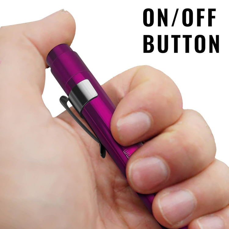 Aluminum Medical Penlight with Pupil Gauge - LED Diagnostic Tool - ASA TECHMED