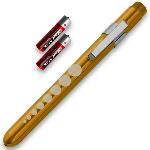 Aluminum Medical Penlight with Pupil Gauge - LED Diagnostic Tool - ASA TECHMED