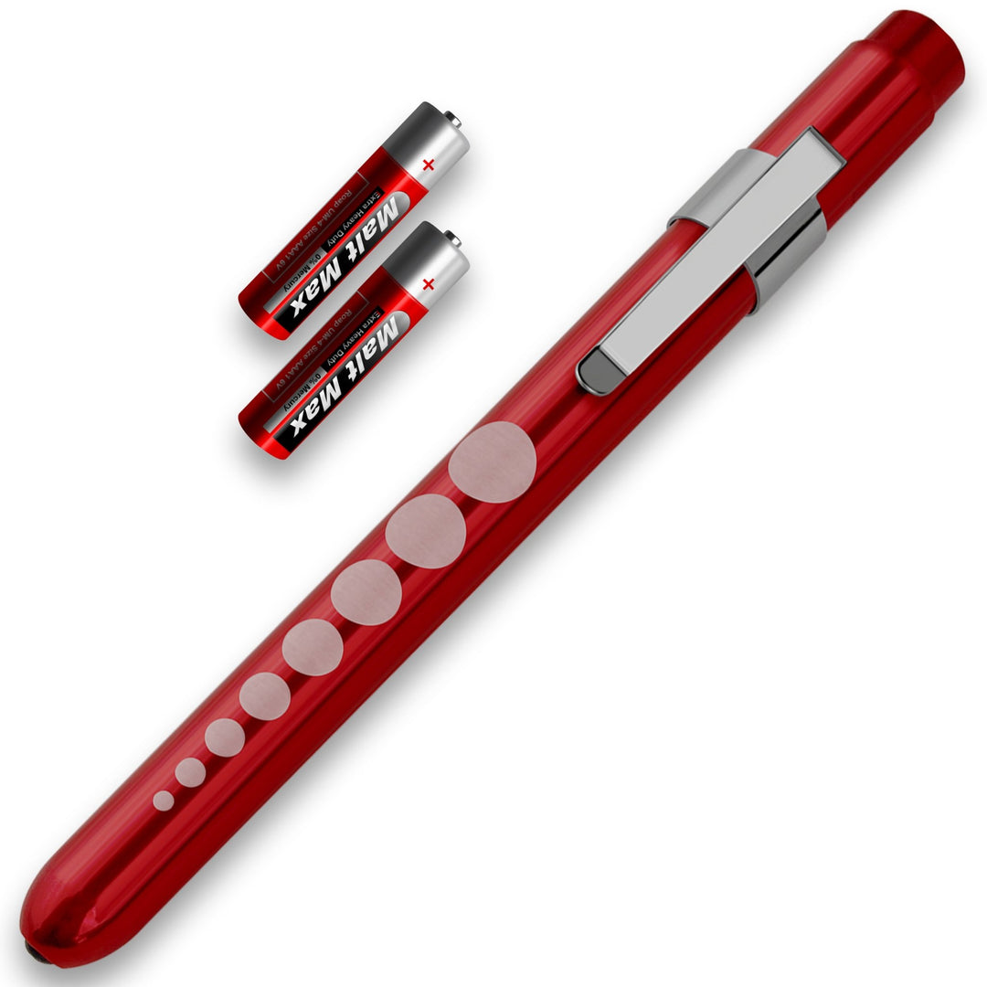 Aluminum Medical Penlight with Pupil Gauge - LED Diagnostic Tool - ASA TECHMED