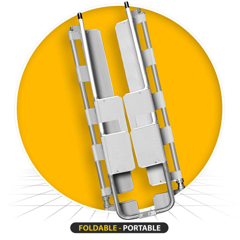 Aluminum Scoop Stretcher - Adjustable EMT Patient Transfer Board - ASA TECHMED