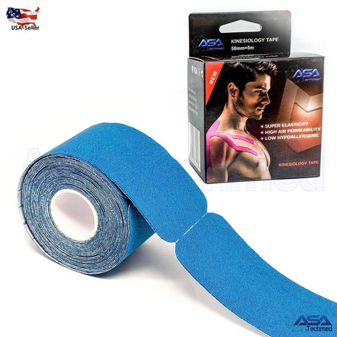 ASA TAPE Cotton Elastic Kinesiology Tape (Pre - cut 20 strips) - ASA TECHMED