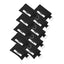 ASA Techmed 10 - Pack CPR Face Mask Key Chain Kit with Gloves | One - Way Valve Face Shield Mask First Aid Kit for Travel, Home, Office, Car, EMS, Firefighters, Nurses, First Responders (Black) - ASA TECHMED
