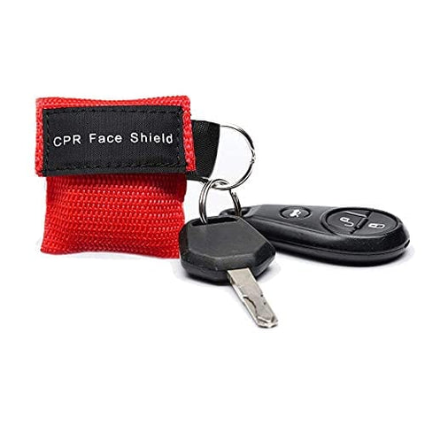 ASA Techmed 10 pc CPR Face Shield Mask Key Chain Emergency Kit CPR Face Shields for First Aid + CPR Training - ASA TECHMED