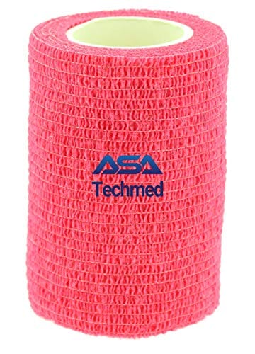 ASA TECHMED - 12 Pack, 3” x 5 Yards, Self - Adherent Cohesive Tape, Strong Sports Tape for Wrist, Ankle Sprains & Swelling, Self - Adhesive Bandage Rolls - ASA TECHMED