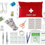 ASA Techmed 2 in 1 20 PC U.S. Military Style Surplus Emergency Survival Kit + First AID KIT - Bleed CONTOL Kit - Military Style + First Aid Kit - Molle Pouch - ASA TECHMED