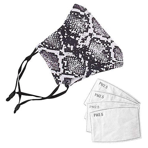 ASA Techmed 2 - Piece Cloth Masks for Nose and Mouth Washable Face Covering with 4 Filters - ASA TECHMED