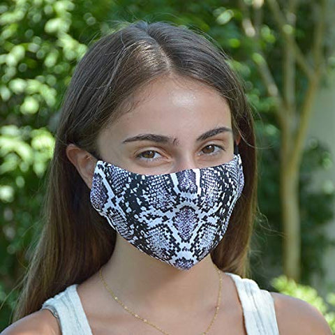 ASA Techmed 2 - Piece Cloth Masks for Nose and Mouth Washable Face Covering with 4 Filters - ASA TECHMED