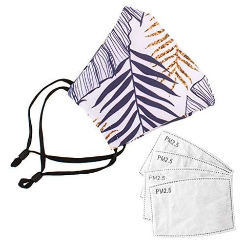 ASA Techmed 2 - Piece Cloth Masks for Nose and Mouth Washable Face Covering with 4 Filters - ASA TECHMED