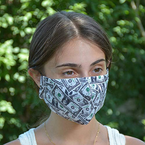 ASA Techmed 2 - Piece Cloth Masks for Nose and Mouth Washable Face Covering with 4 Filters - ASA TECHMED