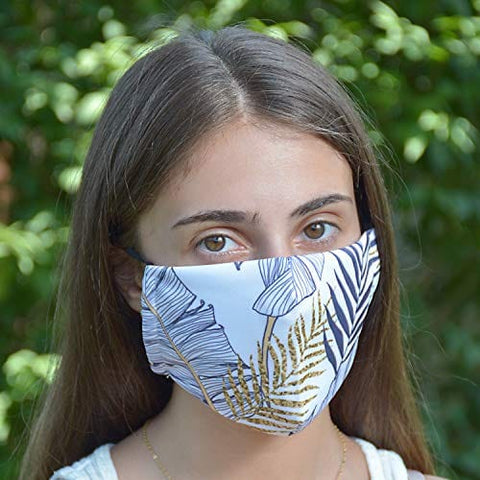 ASA Techmed 2 - Piece Cloth Masks for Nose and Mouth Washable Face Covering with 4 Filters - ASA TECHMED