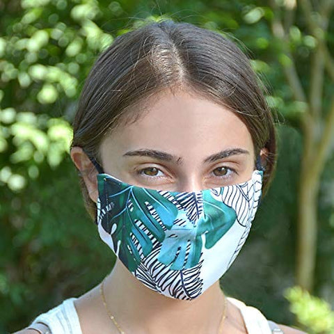 ASA Techmed 2 - Piece Cloth Masks for Nose and Mouth Washable Face Covering with 4 Filters - ASA TECHMED