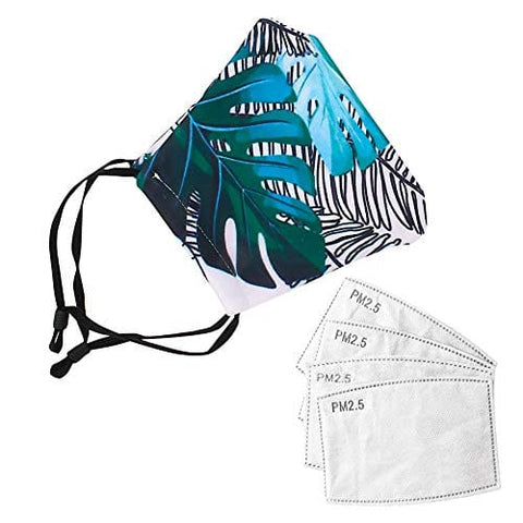 ASA Techmed 2 - Piece Cloth Masks for Nose and Mouth Washable Face Covering with 4 Filters - ASA TECHMED