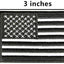 ASA Techmed 4 Pack Black and White US USA Flag Embroidered Patch Military Iron On Sew On Tactical Morale Patch for Hats Backpacks Caps Jackets + More - ASA TECHMED