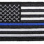 ASA Techmed 4 Pack US USA Flag Embroidered Patch Thin Blue Line Police Emblem Military Iron On Sew On Tactical Morale Patch for Hats Backpacks Caps Jackets + More - ASA TECHMED