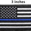 ASA Techmed 4 Pack US USA Flag Embroidered Patch Thin Blue Line Police Emblem Military Iron On Sew On Tactical Morale Patch for Hats Backpacks Caps Jackets + More - ASA TECHMED